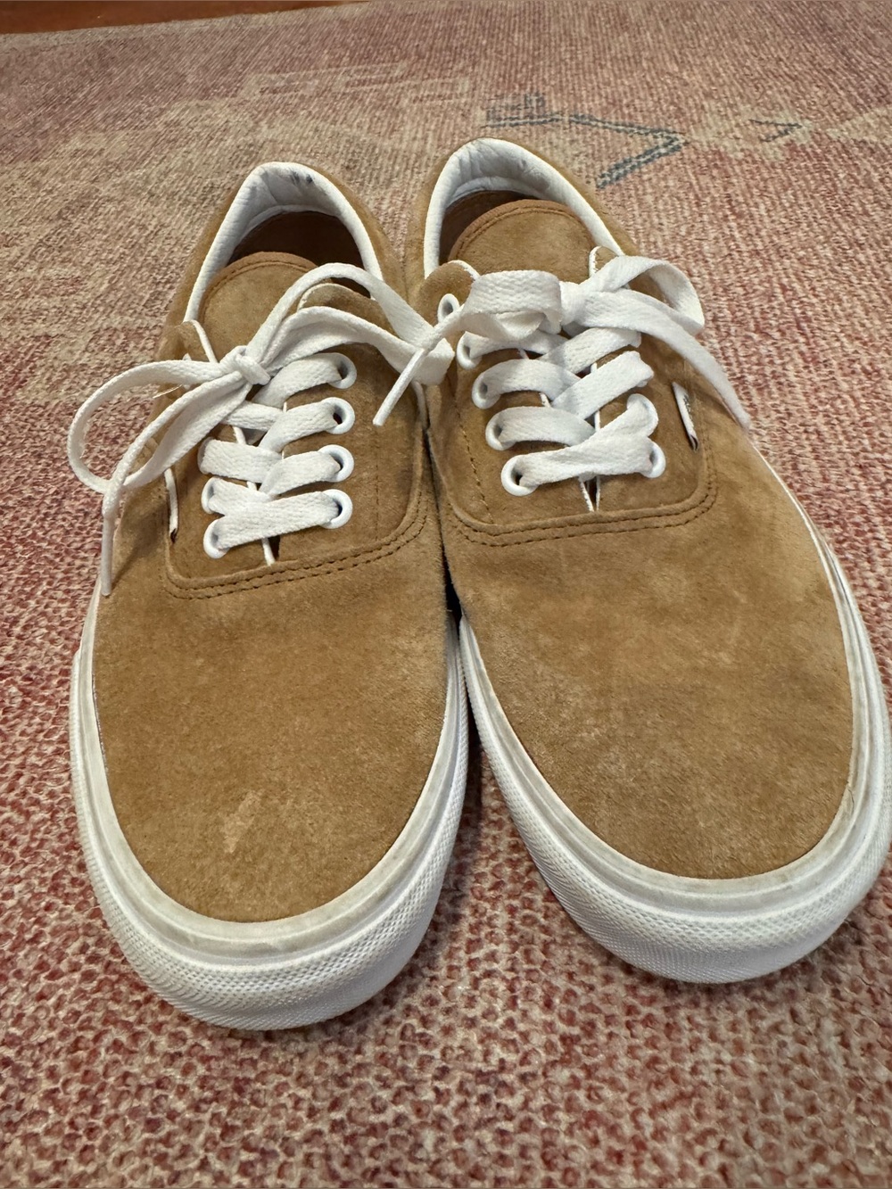 Vans The Authentic chipmunk brown suede lace up shoe size 7 men’s 8.5 women